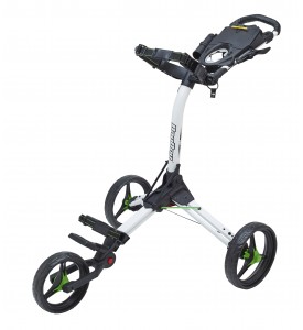 BagBoy Compact 3 Push Cart White / Lime Color